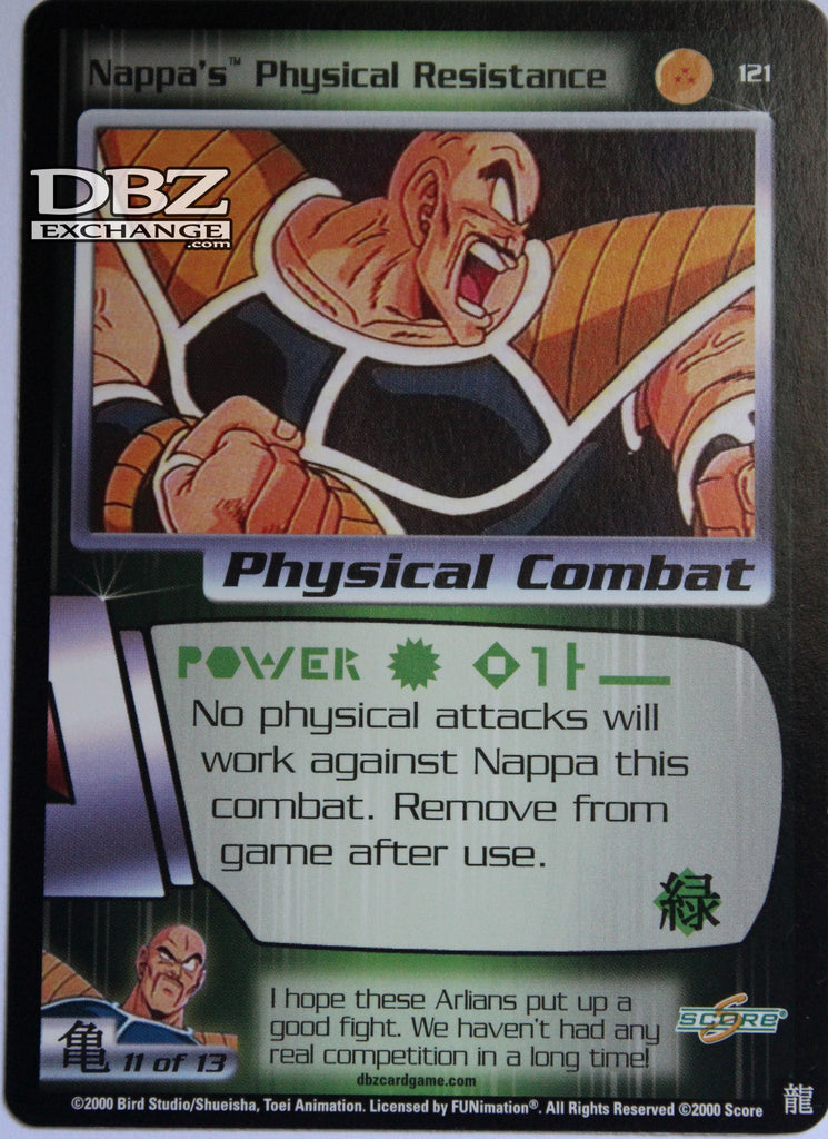 121 Nappa's Physical Resistance