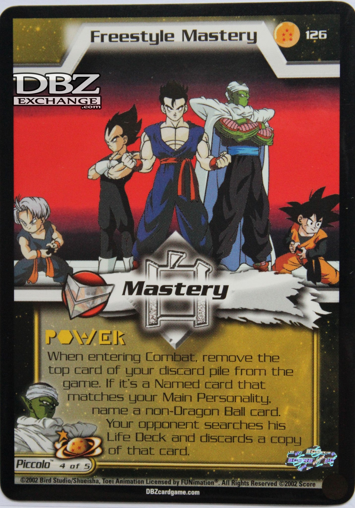 Score: Dragon Ball Z Cards – Page 37 – DBZ Exchange