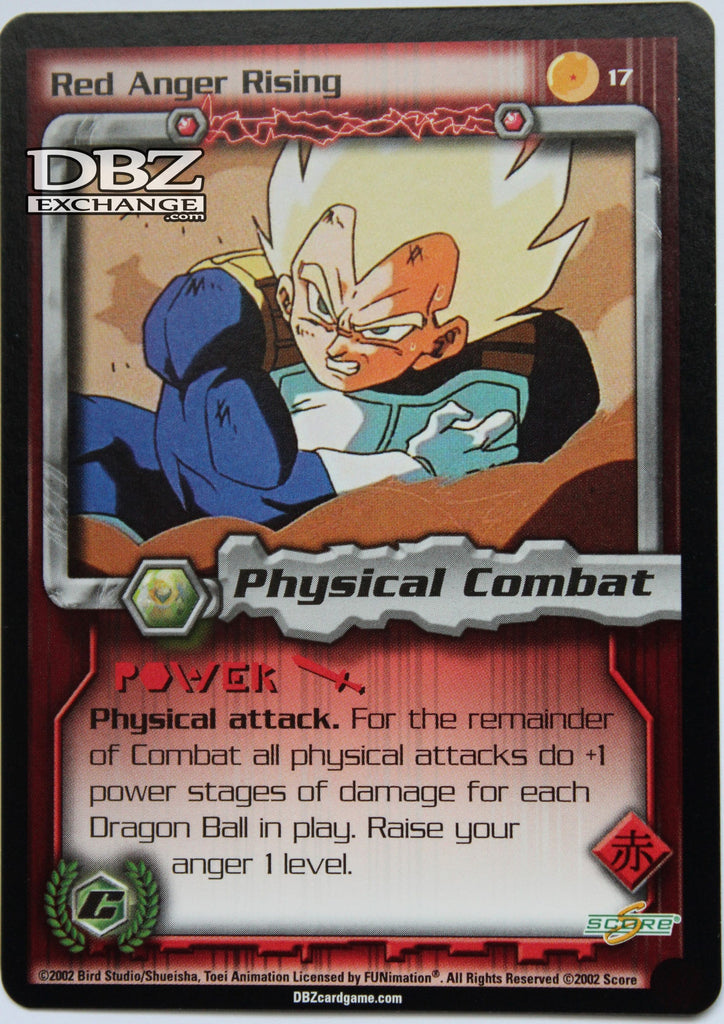 Anger Rising Rising Retro DBZ CCG | 17 Red Anger Rising – DBZ Exchange