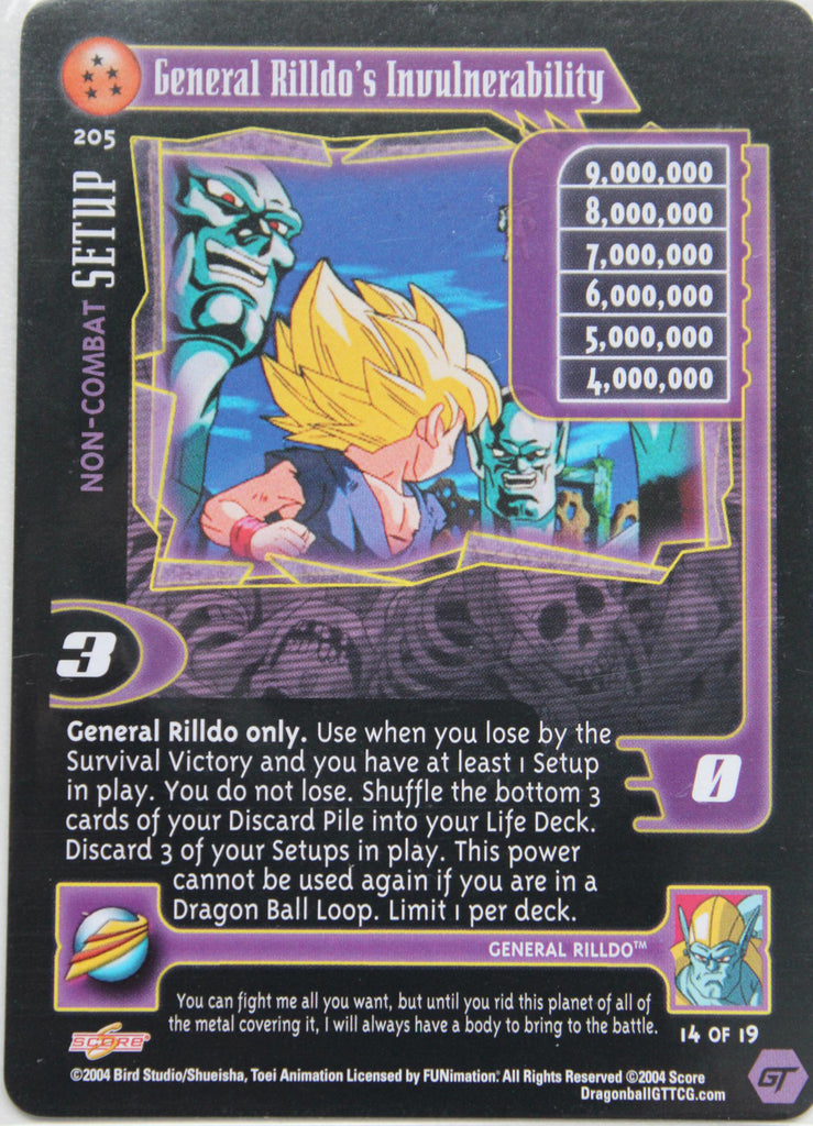 DBGT CCG | 205 General Rilldo's Invulnerability – DBZ Exchange