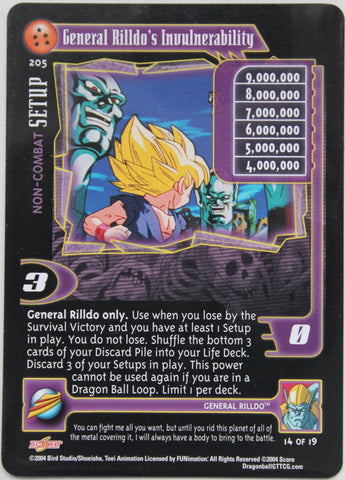 DBGT CCG | 205 General Rilldo's Invulnerability β DBZ Exchange