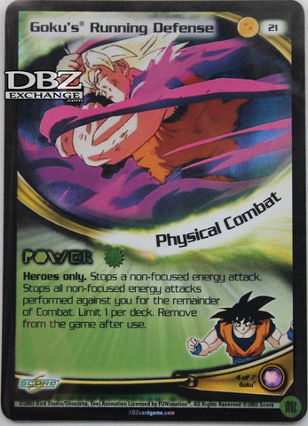 21 Goku's Running Defense