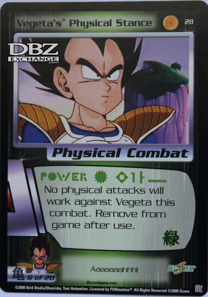 28 Vegeta's Physical Stance