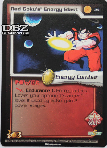 29 Red Goku's Energy Blast