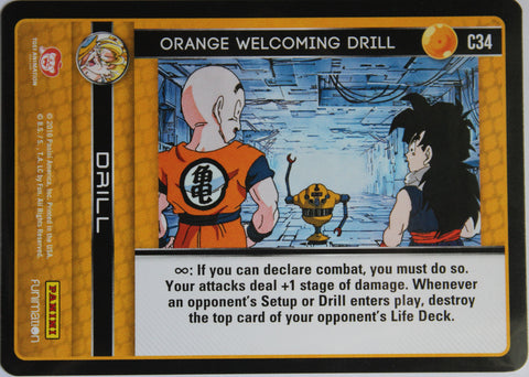 C34 Orange Welcoming Drill