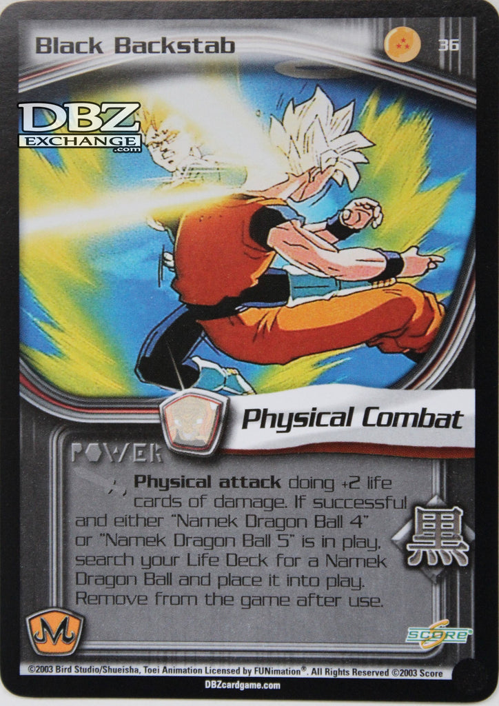Retro DBZ CCG | 36 Black Backstab – DBZ Exchange