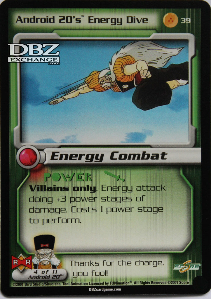 39 Android 20's Energy Dive
