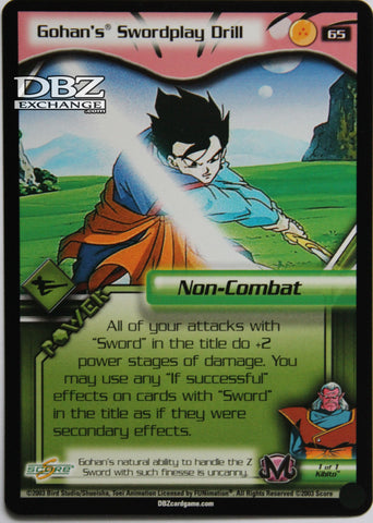 65 Gohan's Swordplay Drill
