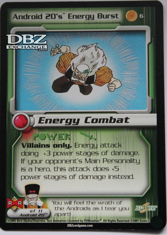 6 Android 20's Energy Burst