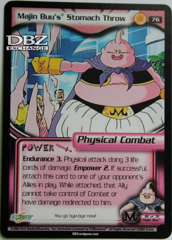 76 Majin Buu's Stomach Throw