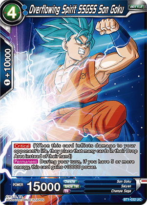 BT1-032 Overflowing Spirit SSGSS Son Goku