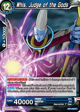 BT1-043 Whis Judge of the Gods