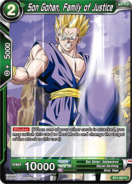 BT1-062 Son Gohan Family of Justice