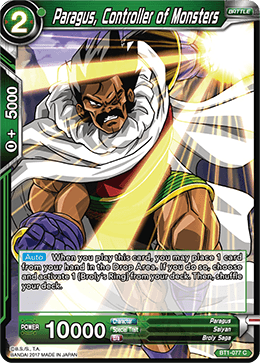 BT1-077 Paragus Controller of Monsters