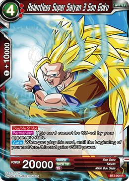 BT2-004 Relentless Super Saiyan 3 Son Goku