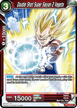 BT2-010 Double Shot Super Saiyan 2 Vegeta