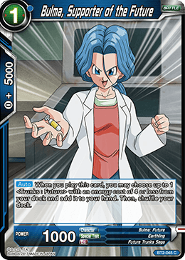 BT2-045 Bulma, Supporter of the Future