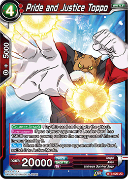 BT3-026 Pride and Justice Toppo