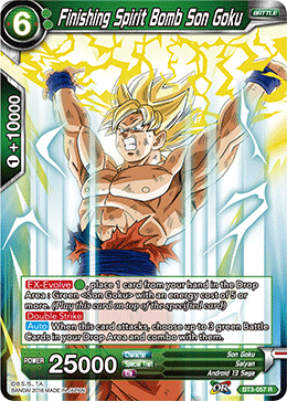 BT3-057 Finishing Spirit Bomb Son Goku