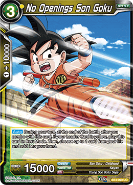 BT3-090 No Openings Son Goku