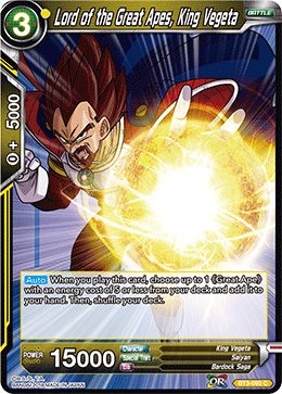BT3-093 Lord of the Great Apes, King Vegeta