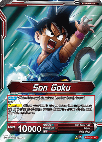 BT4-001 Son Goku - Energy Burst Son Goku