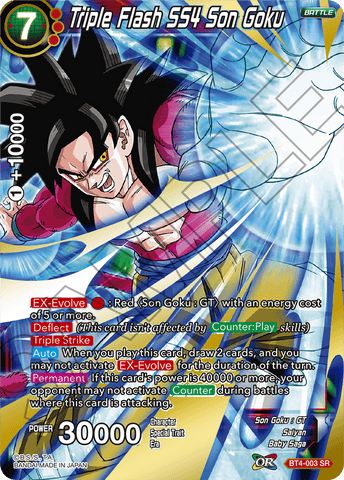 BT4-004 Triple Flash SS4 Son Goku