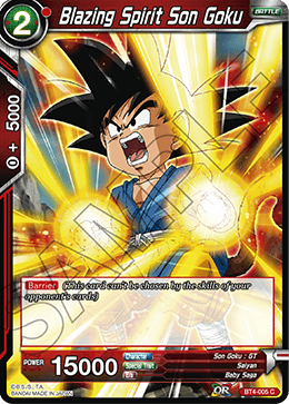 BT4-005 Blazing Spirit Son Goku