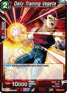 BT4-011 Daily Training Vegeta