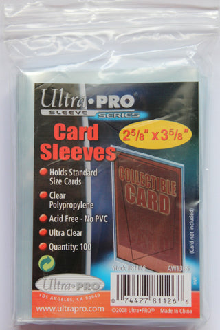 Ultra Pro Clear Sleeves - 100ct