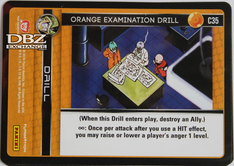 C35 Orange Examination Drill