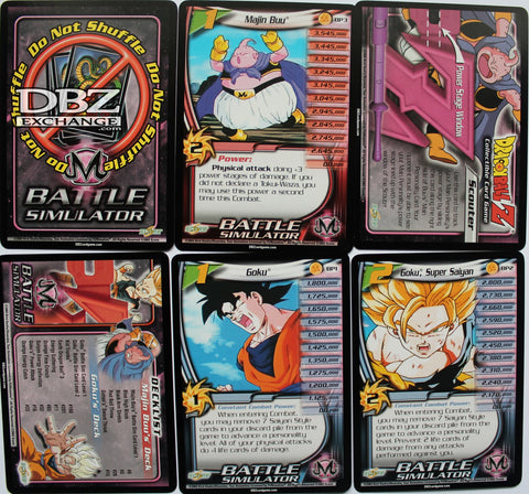 Buu Saga Battle Simulator Inserts