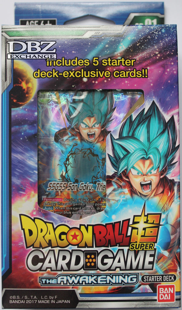 Dragon Ball Super TCG | The Awakening Starter Deck (SD01) DBZ Exchange Dragon Ball Super TCG | The Awakening Starter Deck (SD01) DBZ Exchange