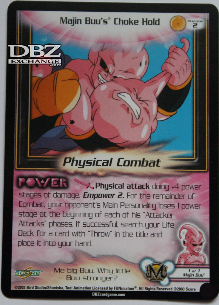 Preview 2 Majin Buu's Choke Hold