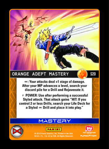 S20 Orange Adept Mastery Foil