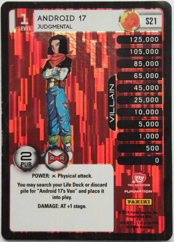 S21 Android 17 Judgemental Lv1 Foil