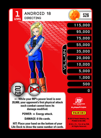 S26 Android 18 Directing Lv1 Rainbow Prizm