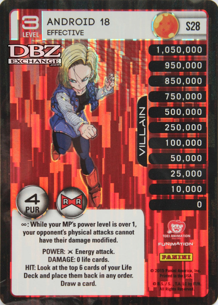 S28 Android 18 Effective Lv3 Foil