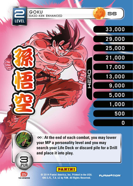 S6 Goku Kaio-Ken Enhanced Lv2 Rainbow Prizm