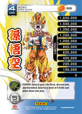 S8 Goku Super Saiyan Lv4 Rainbow Prizm