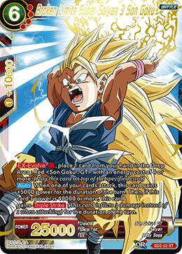 SD2-02 Broken Limits Super Saiyan 3 Son Goku
