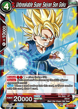 SD2-03 Unbreakable Super Saiyan Son Goku