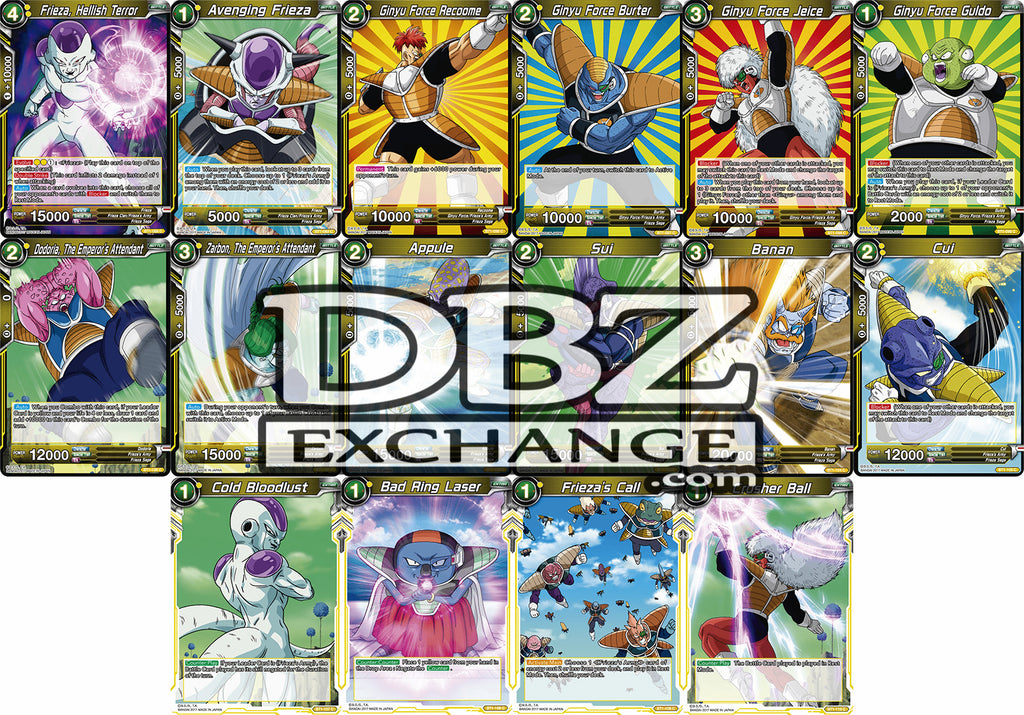dragon ball super card game galactic battle Dragon Ball Super TCG | Yellow Common Set
