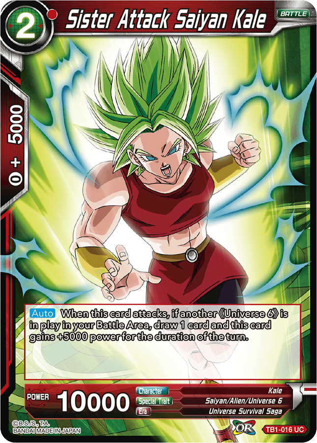 TB1-016 Sister Attack Saiyan Kale